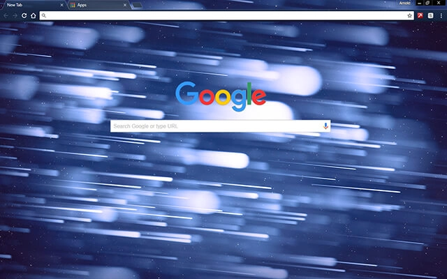 Space Asteroids Chrome theme - Screenshot 2