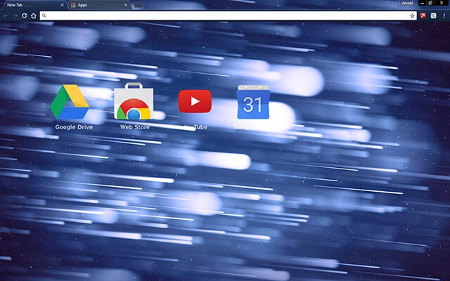 Space Asteroids Chrome theme - Screenshot 3