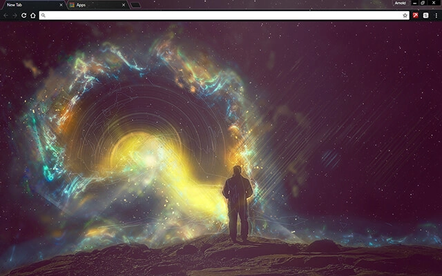 Space Cosmonaut Chrome theme - Screenshot 1