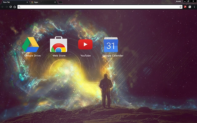 Space Cosmonaut Chrome theme - Screenshot 3