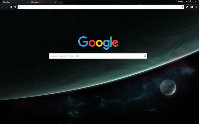 Space Orbit Chrome theme - Screenshot 2