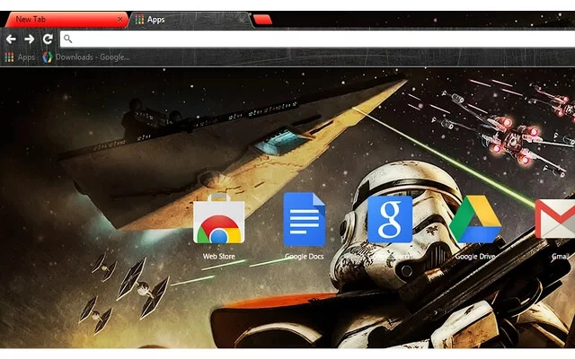 Star Wars Trooper Chrome theme - Screenshot 2