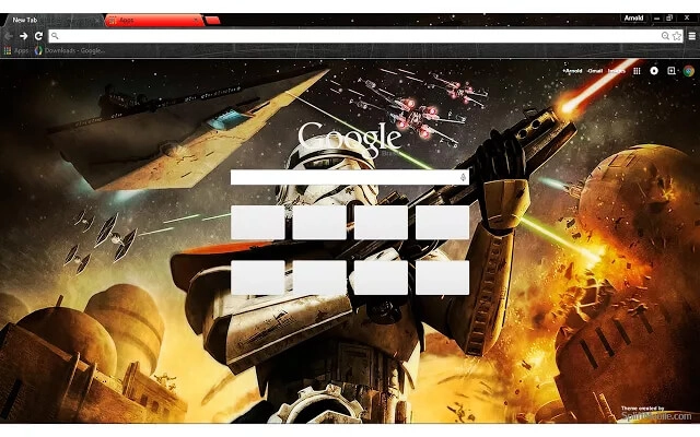 Star Wars Trooper Chrome theme - Screenshot 3