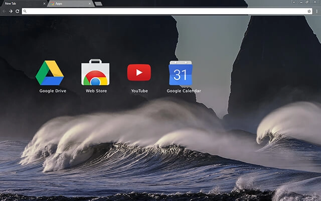 Stormy Waves Chrome theme - Screenshot 3