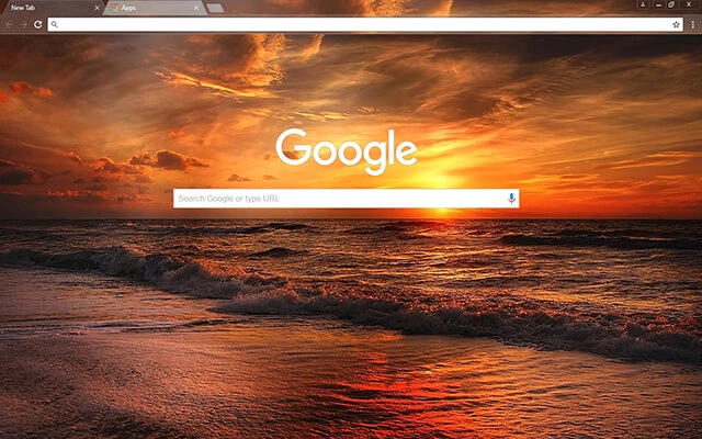 Sunset Bay Chrome theme - Screenshot 2