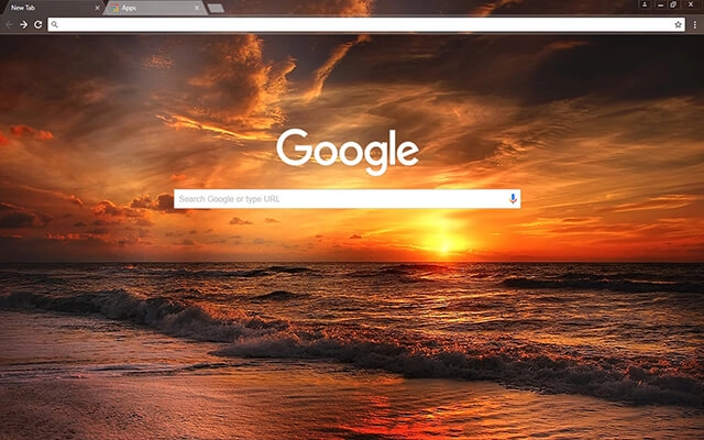 Sunset Beach Chrome theme - Screenshot 2