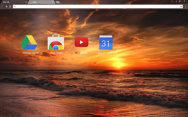 Sunset Beach Chrome theme - Screenshot 3