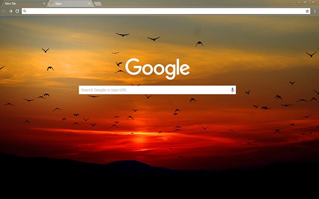 Sunset Chrome theme - Screenshot 2