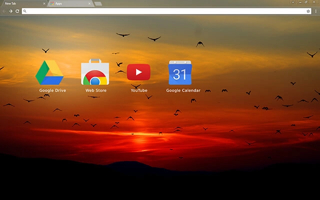 Sunset Chrome theme - Screenshot 3