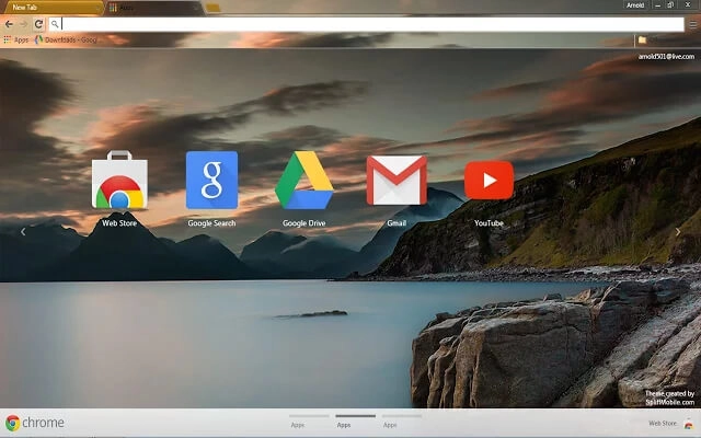 Sunset Lake Chrome theme - Screenshot 3