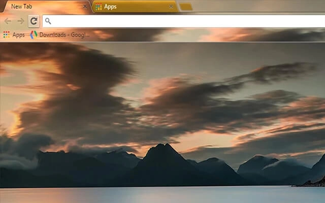 Sunset Lake Chrome theme - Screenshot 2