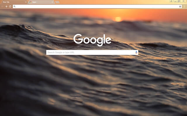Sunset Waves Chrome theme - Screenshot 2