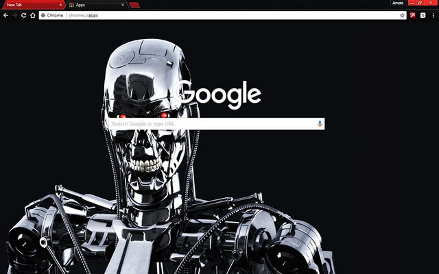 Terminator Chrome theme - Screenshot 2