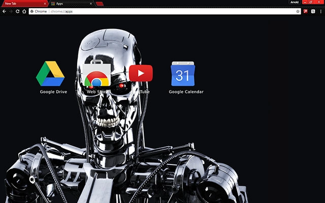 Terminator Chrome theme - Screenshot 3