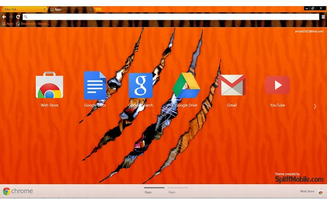 Tiger Inside Chrome theme - Screenshot 3