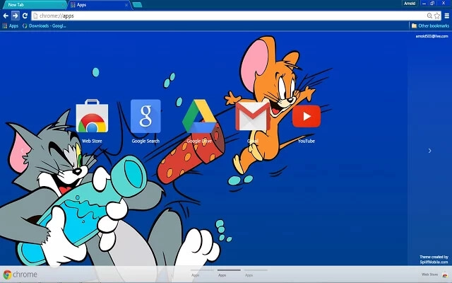 Tom and Jerry Chrome theme - Screenshot 2