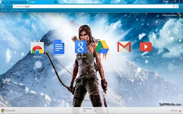 Tomb Raider Chrome theme - Screenshot 1