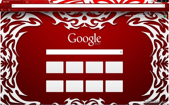 Tribal Red Chrome theme - Screenshot 2