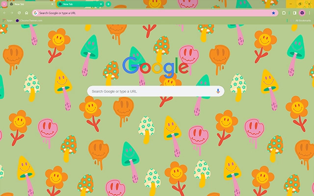 Trippy Hippie Chrome theme - Screenshot 3