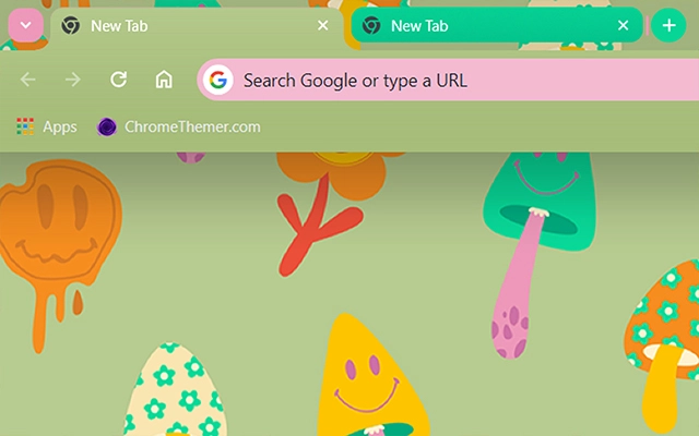 Trippy Hippie Chrome theme - Screenshot 2