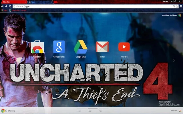 Uncharted 4 - Thief's end Chrome theme - Screenshot 3
