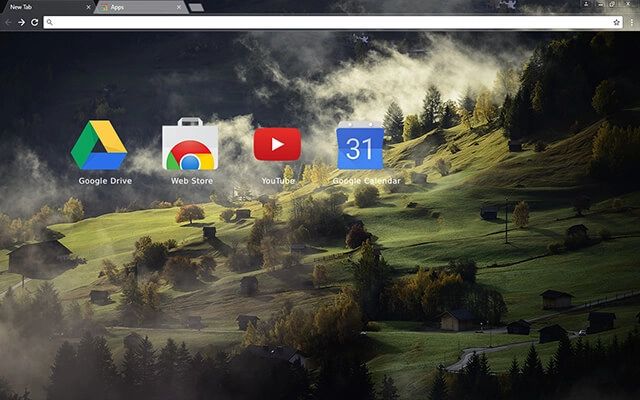 Valley Landscape Chrome theme - Screenshot 3