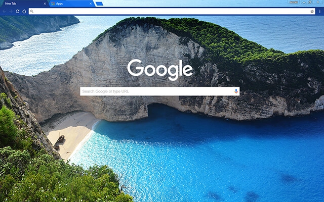 Greek Beach Chrome theme - Screenshot 2