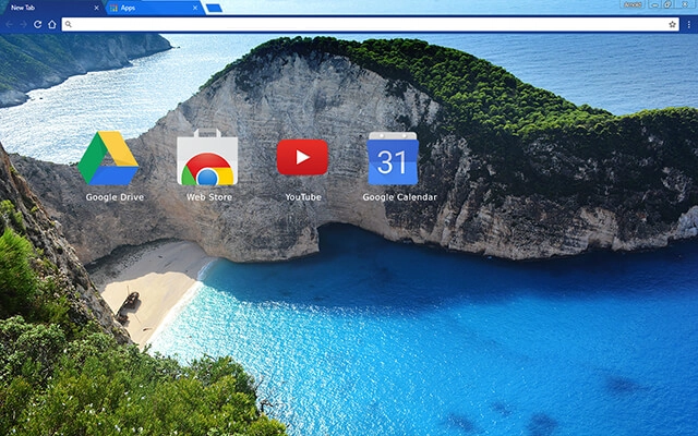 Greek Beach Chrome theme - Screenshot 3