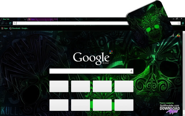 Voodoo Skulls Chrome theme - Screenshot 2