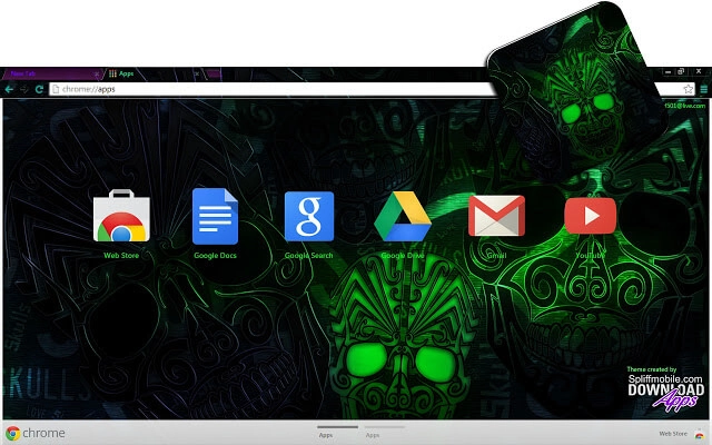 Voodoo Skulls Chrome theme - Screenshot 3