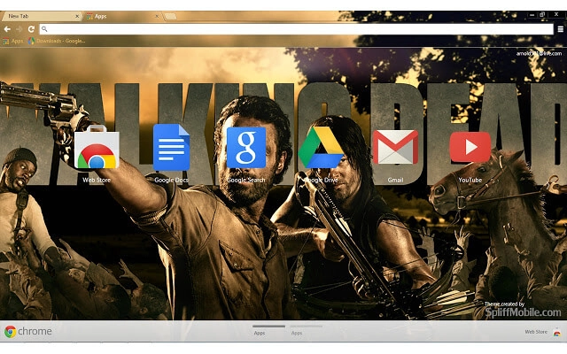 Walking Dead HD Chrome theme - Screenshot 2