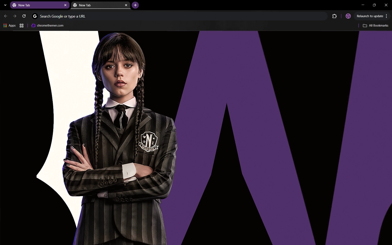 Wednesday Chrome theme - Screenshot 2