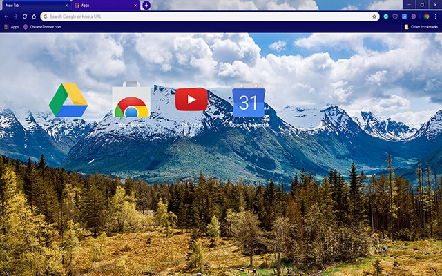 White Mountain Top Chrome theme - Screenshot 3