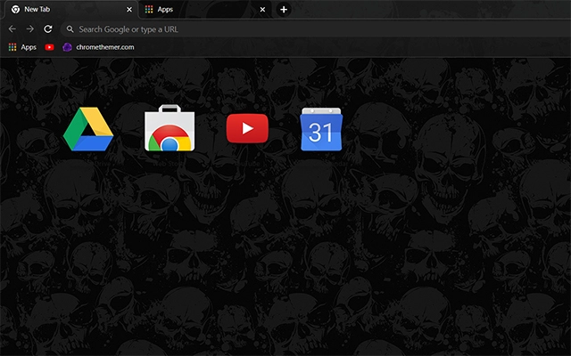 Wicked Skulls Chrome theme - Screenshot 3