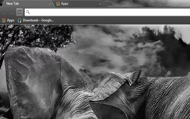 Wild Elephants Chrome theme - Screenshot 2