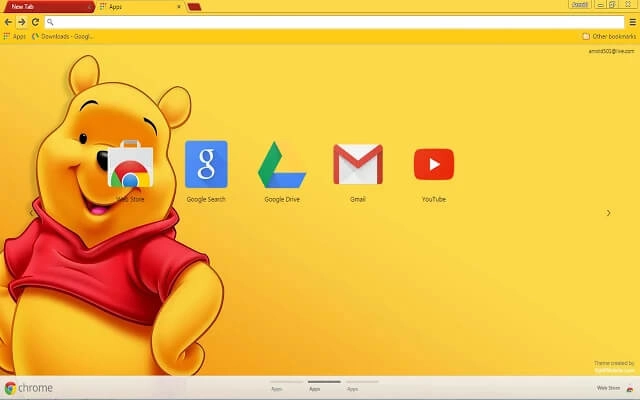 Winnie The Pooh Chrome theme - Screenshot 2