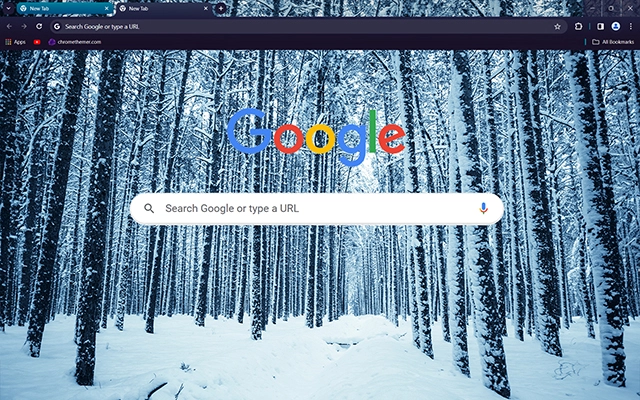 Winter Forest Chrome theme - Screenshot 3