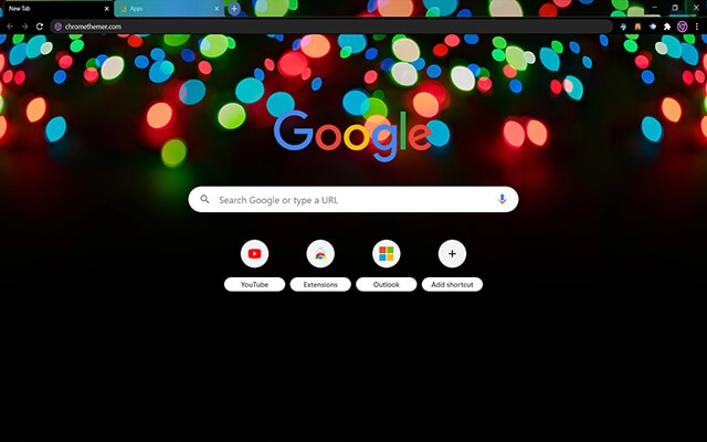Xmas Lights Chrome theme - Screenshot 2