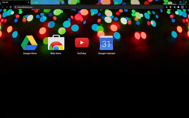 Xmas Lights Chrome theme - Screenshot 3