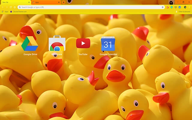 Yellow Ducks Chrome theme - Screenshot 3