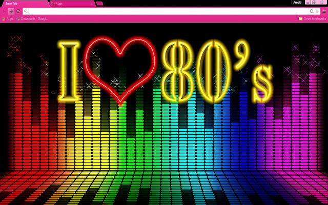 80's Music Google Chrome Theme - Theme For Chrome