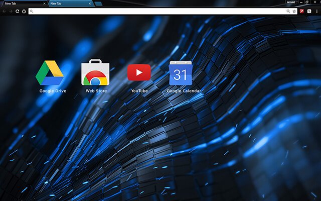 Alien Blue Google Theme - Theme For Chrome