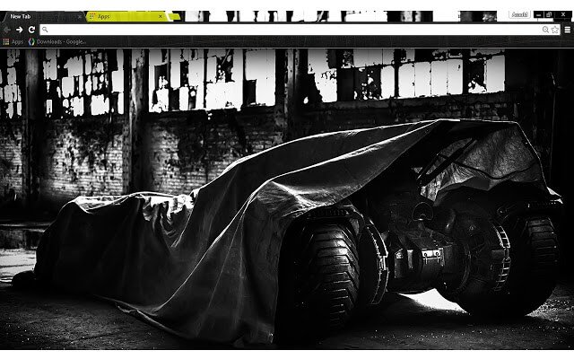 Batman Batmobile Google Chrome Theme