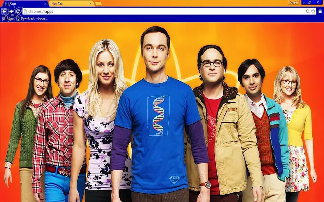 Big Bang Theory Google Chrome Theme