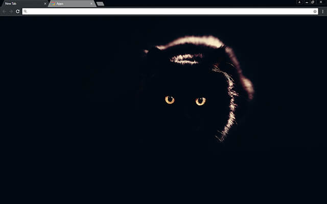 Black Cat Google Chrome Theme