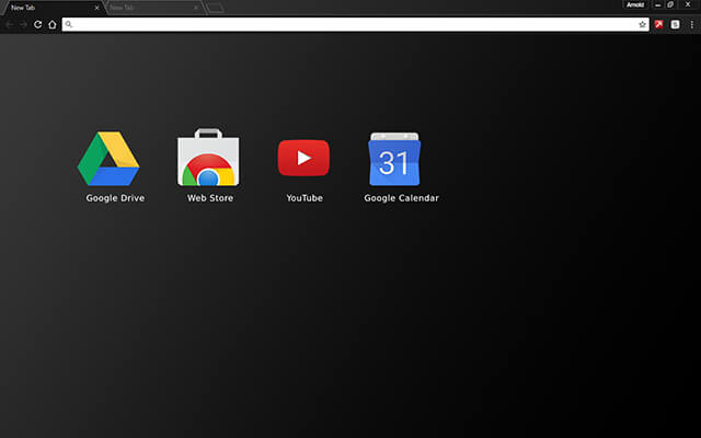 Black Matte Google Theme - Theme For Chrome