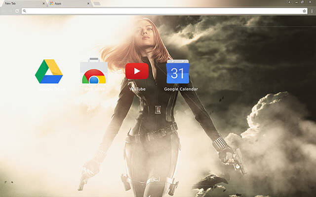 Black Widow Google Theme - Theme For Chrome
