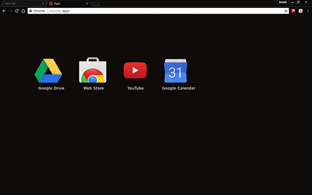 Dark Grid Google Theme - Theme For Chrome