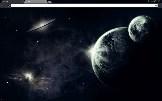 Dark Space Google Chrome Theme