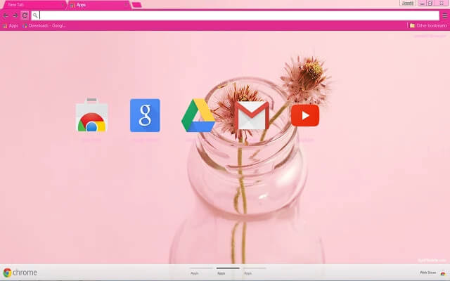 Elegant Pink Google Chrome Theme